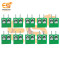 KF128-5-2P 10A 2-Pin 5mm Pitch Green Color PCB Mount Terminal Block Connector Pack of 10
